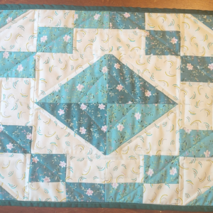 Green and White place-mats